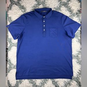 RLX Raplh Lauren Men's Short Sleeve Casual Polo Shirt Blue Size XXLarge